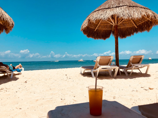 chairs on a beach